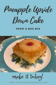 pineapple upside down cake from a box