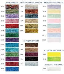 Dmc Light Effects List Of Colors Color Threads Dmc