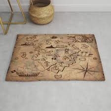 pirate map rug by folknfunky society6