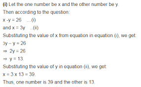 Form The Pair Of Linear Equations For