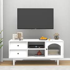 Tv Stand With Drawers And Open Shelves