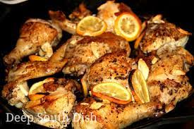 My grandmother used to use a big knife to chop everything into pieces, even through bones, and blood. Deep South Dish Cast Iron Skillet Roasted Cut Up Chicken