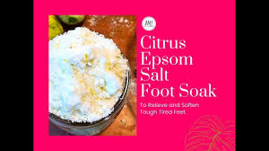 a simple epsom salt foot soak for tired