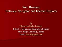 Netscape navigator logo free icon. Web Browser Netscape Navigator And Internet Explorer By Bhupendra Ratha Lecturer School Of Library And Information Science Devi Ahilya University Indore Ppt Download