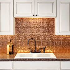 What's great about that is you can use it for many things, not just backsplash. Fasade Traditional Style 1 Polished Copper 15 Square Foot Backsplash Kit Overstock 10354571