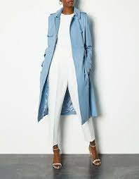 Double Ted Leather Trench Coat