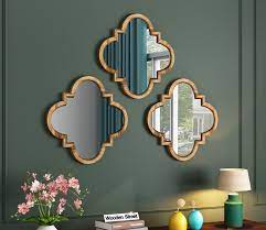 fleur decor set of 3 mirror with