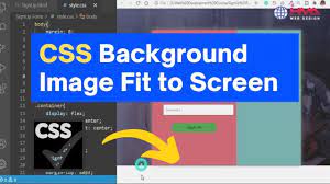 css background image fit to screen