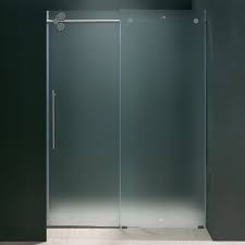 Frameless Shower Door Frosted Glass