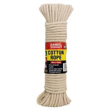 heavy duty cotton rope 30m red dot