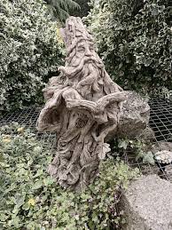 Stone Garden Tree Wizard Hand Cast