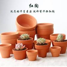 red pottery clay pot succulent flower pot