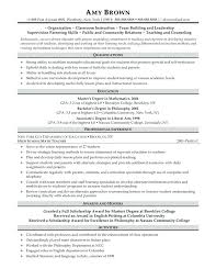 Education Qualification Table Format In Resume Curriculum Vitae