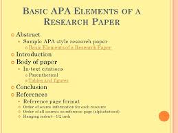 Title page, abstract, body, citations, and references. Apa Format Of Research Paper
