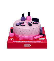 customized pink makeup cake for s