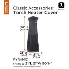 Classic Accessories Pyramid Torch Heater Cover Black