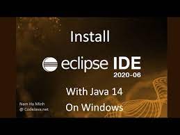 install eclipse ide 2020 06 with java