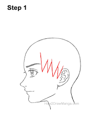 Anime hair is often based on real hairstyles but is drawn in tufts rather than individual strands. How To Draw A Manga Boy With Spiky Hair Side View Step By Step Pictures How 2 Draw Manga