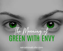 green with envy meaning and origin