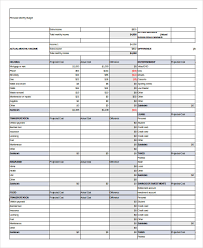 Printable Monthly Budget Template 21 Free Excel Pdf