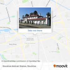 to stockton amtrak station by bus