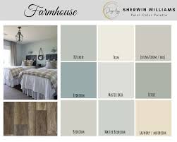 Premade Paint Palette Sherwin Williams