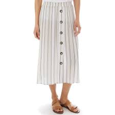 Womens Apt 9 Crepon Pull On Skirt Size Xl Neutral