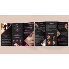 professional makeup artist brochure trifold