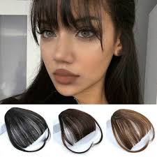 8 best bangs for women with thin hair in 2020. Fashion Ladies Hair Thin Neat Air Bangs Clip Hair On The Temples In Korean Fringe Front Hairpiece For Women Wish