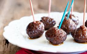 Appetizer Grape Jelly and Chili Sauce Meatballs or Lil Smokies ...