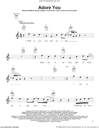 adore you sheet for ukulele pdf