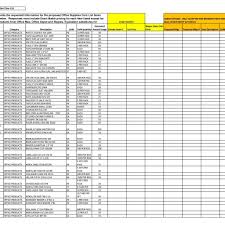 Sample Office Supply Inventory List Template La Portalen Document