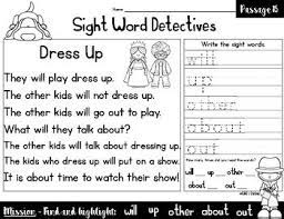 Each file includes a fiction or non fiction reading passage followed by a page of comprehension questions. Sight Word Reading Passages Vol 3 By Cahill S Creations Tpt