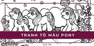 Tranh Tô Màu Pony Người ❤️ 1001 Hình Ngựa Pony Đẹp