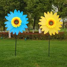 Large Sunflower Windmills For Yard And