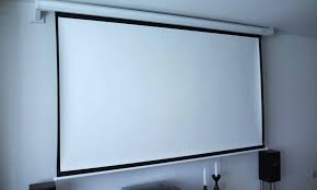 install a wall mounted projector screen