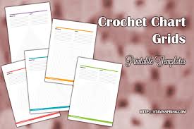 Sharing A Printable Crochet Chart Template Once Upon A Spring