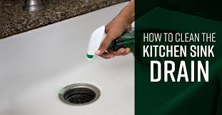 how to clean kitchen sink drain