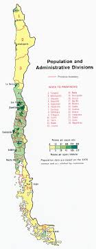 Encuentra información acerca del clima, condiciones de carreteras, rutas con indicaciones. Chile Population And Administrative Divisions Map