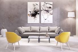 artwork inspired living room decor
