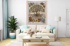 Tree Of Life Tarot Card Tapestry Wall
