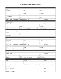 006 Template Ideas Residential Rental Application
