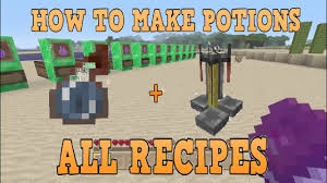 How To Make Potions After All Updates All Recipes Minecraft