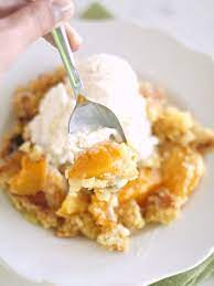 Peach Dump Cake With Sprite gambar png