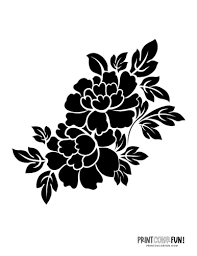 10 Free Flower Stencil Designs For