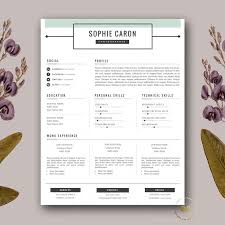Elegant Resume Template     page CV Template   FREE Cover Letter Template  for MS