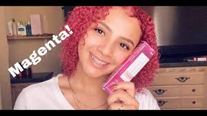 dying my curly hair magenta ion color