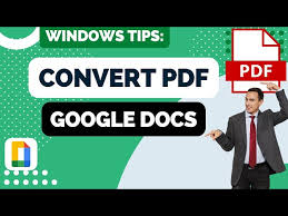 how to convert pdf to google docs