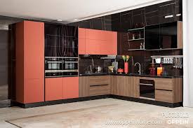 l shaped kitchen cabinet with pvc finish