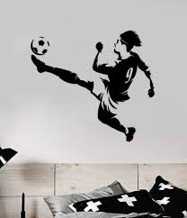 Soccer Player Wall Decal Art Sticker